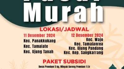 Disdag Makassar Gelar Pasar Murah Spesial Natal Dan Tahun Baru 2024 di Tujuh Titik