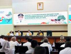 Rapat Koordinasi, Jufri Rahman – Kementrian Pertanian Bahas Investasi Pengembangan Lahan Sapi Perah di Sulsel