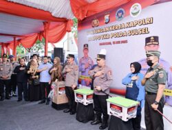 Kapolri Bersama Wagub Sulsel  Fatmawati Rusdi Tinjau Program SPPG Polda Sulsel