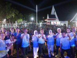 Meriah dan Penuh Semangat, KNPI Night Run 2025 Warnai Malam Minggu di Sidrap