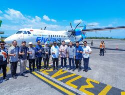 Gubernur Sulsel Launching Penerbangan Perdana Pesawat Fly Jaya Airlines Rute Makassar–Bone