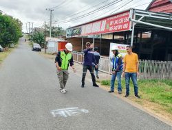 Ketua Komisi III DPRD Kabupaten Wajo Sambangi Mutual Check (MC’0) Pekerjaan Hotmix Dalam Kota
