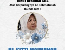 Berduka, Hj Maimunah Ibunda Wakil Gubernur Sulsel, Fatmawati Rusdi Meninggal Dunia