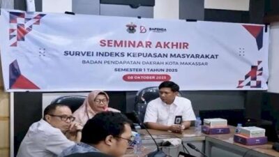 Bapenda Makassar dan FISIP Unhas Gelar Seminar Akhir Survei Indeks Kepuasan Masyarakat (IKM)