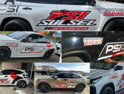Jelang Rakernas PSI, Animo Warga Sulsel Meluap lewat Branding Ratusan Mobil, Ada Wajah Kaesang-Muammar Gandi