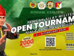 Pangdam XXIII Palaka Wira Gelar Kejuaraan Pencak Silat dan Karate Tingkat Nasional