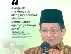 Menag Nasaruddin Umar Dorong Optimalisasi Wakaf dan Sedekah sebagai Motor Pemberdayaan Umat