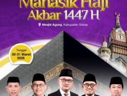 855 Jamaah Calon Haji Siap Ikuti Manasik Akbar Annur di Masjid Agung Sidrap