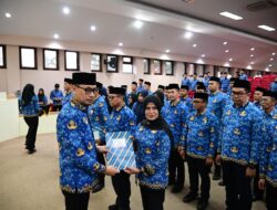 Pengukuhan Ganti Antar Waktu: KORPRI Makassar Diminta Lebih Adaptif, Profesional, dan Responsif