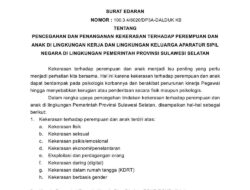 Pemprov Sulsel Perkuat Perlindungan Perempuan dan Anak Lewat Surat Edaran Khusus ASN