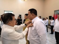 Lantik Pengurus PMI Sulut, JK : Gerakan Kemanusiaan PMI Tak Kenal Batas Negara