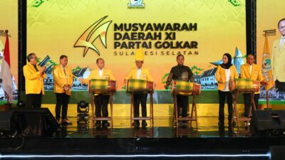 Di Hadapan Ketum Golkar Bahlil Lahadalia, Andi Sudirman: Fraksi Golkar DPRD Sangat Mendukung Pembangunan Daerah