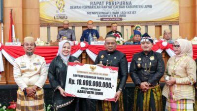 Peringatan Hari Jadi Luwu ke-67, Gubernur Sulsel: Infrastruktur Jalan dan Irigasi di Luwu Terus Dipacu Lewat MYP