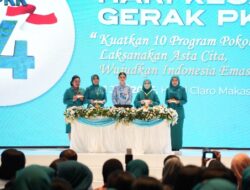 Ketua TP PKK Kota Makassar Hadiri Puncak Peringatan HKG PKK Nasional ke-54, Tegaskan Komitmen Perkuat Gerakan PKK
