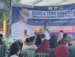 Reses di Parepare, Warga Minta Anggota DPRD Sulsel, Muhammad Sadar Perjuangkan Penanganan Banjir Tegal