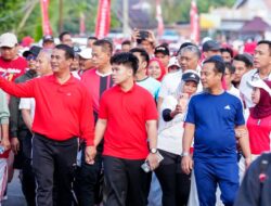 Hari Pramuka ke-65 di Bone, Gubernur Sulsel dan Mentan RI Lepas Ribuan Peserta Jalan Sehat
