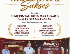 Sabet Dua Kategori di Detik Awards 2026, Dinas Pertanahan Makassar Komitmen Perkuat Kolaborasi