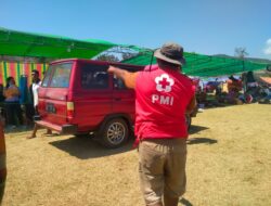 Relawan PMI Bantu Sebarkan Informasi RS Lapangan bagi Masyarakat Terdampak Gempa