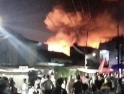 Kebakaran Hebat Kembali Terjadi di Jalan Kandea Makassar