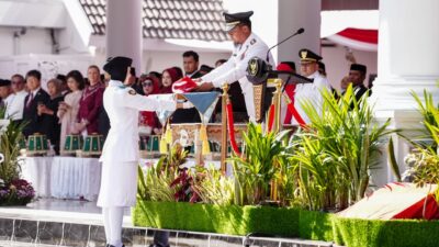Upacara HUT ke-81 RI, Gubernur Andi Sudirman Gaungkan Kedaulatan Pangan Menuju Indonesia Emas 2045