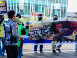 Dishub Makassar Sosialisasi Keselamatan Berlalu Lintas di Hari Makassar Bikers Day Fest 2026