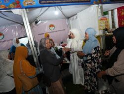 Pj Ketua DWP Sulsel Sambangi Pelaku Usaha Perempuan di Sulsel Expo & Culinary, Borong Dagangan hingga Bagikan ke Warga