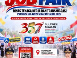Job Fair Sulsel 2026: Gubernur Andi Sudirman Sulaiman Gandeng 30 Perusahaan, Buka 1.230 Lowongan Kerja
